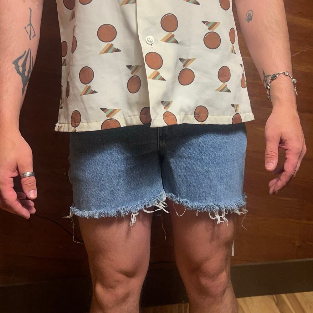 VINTAGE 90s Levi's 512 Cutoff Shorts Size 8 Reg Daisy Duke Denim Jean Western